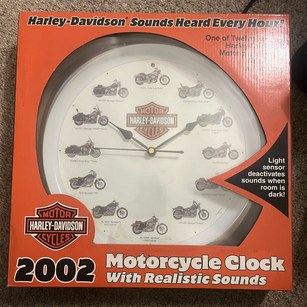 Vintage Harley Davidson Clock